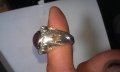 Сребърен пръстен със сапфири, снимка 6
