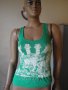 Модерен зелен дамски потник / топ, дамска блуза / тениска без ръкави, ръкав, дамско бюстие, снимка 1 - Потници - 8501383