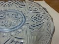 Стъклени чинии и поднос цветно синьо стъкло, снимка 10