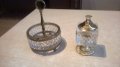 АНТИК-кристални-пепелник+запалка-внос франция, снимка 3