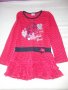 червена детка блуза с къдрички, снимка 1 - Детски Блузи и туники - 22400942