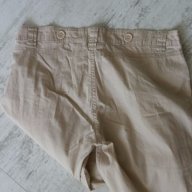 Панталон дамски бежов под коляното тънка материя памук, снимка 4 - Панталони - 18454743