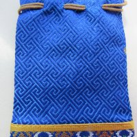 Традиционна торбичка тип пунгия от плат DELL от Монголия-13, снимка 6 - Други ценни предмети - 23414055