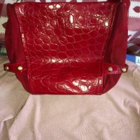 Дамска чанта естествена кожа и естествен велур Nicoli , снимка 11 - Чанти - 24576225