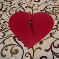 Отстъпка от78 лв-стенен часовник сърце. Подарък за Свети Валентин , снимка 7 - Стенни часовници - 13432552