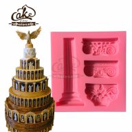 архитектура колона силиконов молд форма украса мъфини фондан торта шоколад и др, снимка 1 - Форми - 16872661
