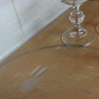 Кристални чаши за вино гравирани, снимка 9 - Антикварни и старинни предмети - 22743917