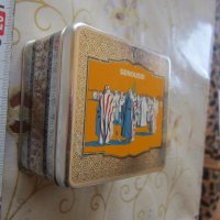 Страхотна стара ламаринена тенекиена кутия кутийка, снимка 2 - Колекции - 25583190