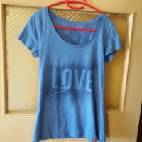 Дам.тениска-"ESPRIT"-/памук/,цвят-св.синя. Закупена от Германия., снимка 3 - Тениски - 21958474