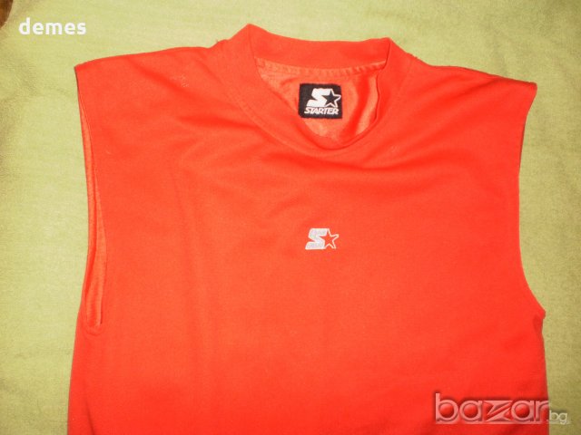  Оригинален червен мъжки потник STARTER,нов,размер М/12, снимка 4 - Спортни дрехи, екипи - 18449904