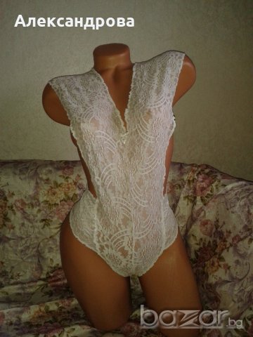 Дантелено боди от мека и еластична дантела., снимка 4 - Бельо - 20388956