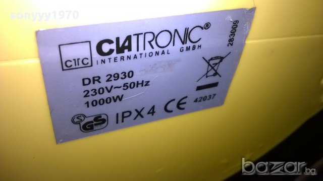Clatronic dr2930 laser 2000-парочистачка-внос швеицария, снимка 6 - Други инструменти - 14745464