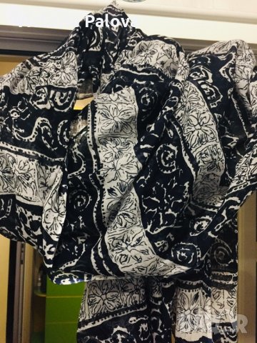 Голям красив тънък шал 200/115см, снимка 6 - Шапки - 24757949