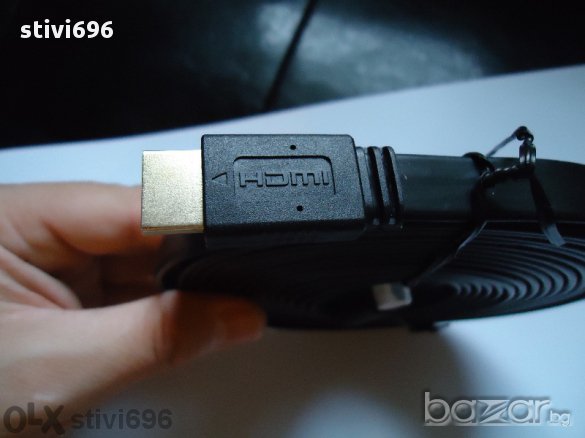 Кабел Плосък HDMI/HDMI кабел - 1.80 метра.-3.00 м - 5.00 метра.висок клас , снимка 11 - Други - 11149858