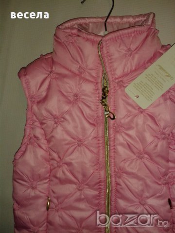 Розов елек за момичета - луксозен, снимка 2 - Детски якета и елеци - 12855241