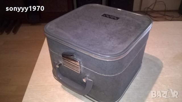 sony-made in japan-ретро куфар-22х22х16см-внос швеицария, снимка 2 - Колекции - 23069002