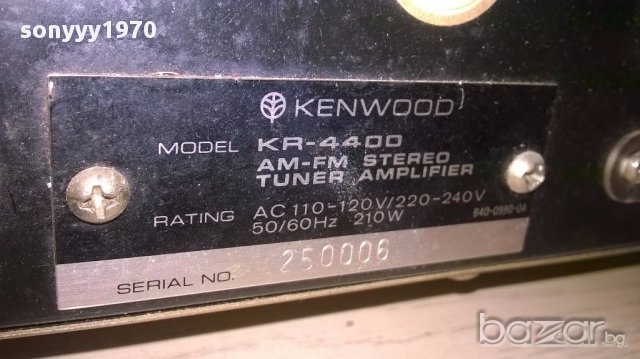 Kenwood kr-4400 stereo receiver-made in japan-внос швеицария, снимка 9 - Ресийвъри, усилватели, смесителни пултове - 13125933