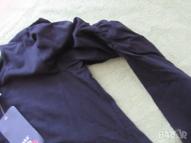  Черна блуза ZARA за момиче, размер 164, нова, снимка 2 - Детски Блузи и туники - 23915578