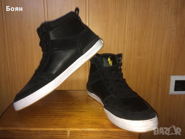 Кожени кецове POLO Ralph Lauren Nikolas High Sneakers, снимка 6 - Кецове - 23806295