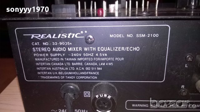 realistic mixer-внос англия, снимка 9 - Ресийвъри, усилватели, смесителни пултове - 14583526