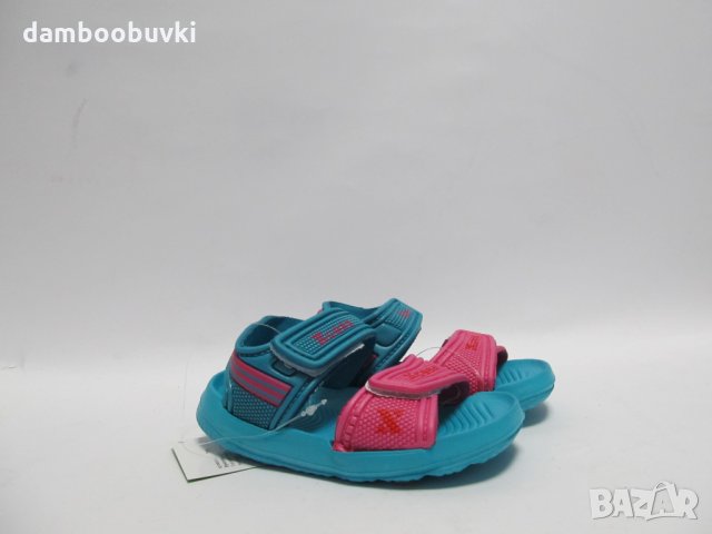 Детски гумени сандали XCESS зелен/циклама 24/29