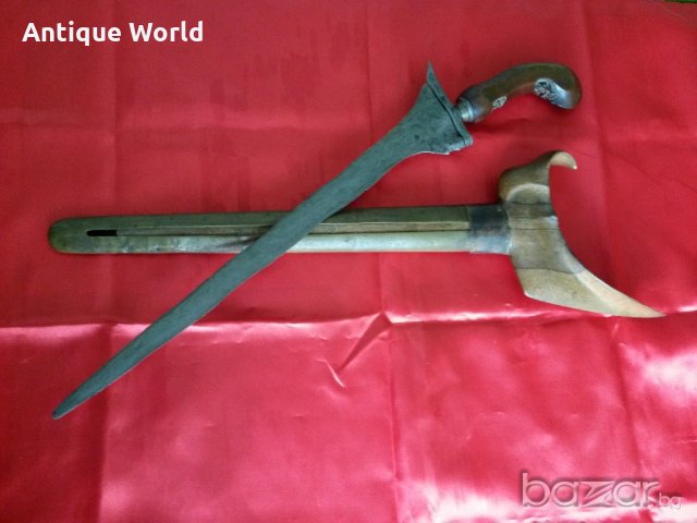 Старинна Кама КРИС , Керис 19 Век Дамаска Стомана, снимка 2 - Антикварни и старинни предмети - 19733515