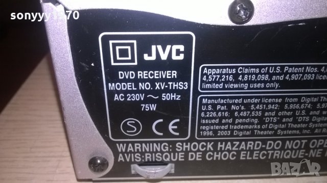 jvc xv-ths3 dvd receiver-6 chanel-внос холандия, снимка 14 - Ресийвъри, усилватели, смесителни пултове - 25792134