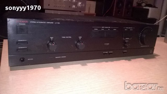 Luxman lv-100 amplifier made in japan-внос швеицария, снимка 2 - Ресийвъри, усилватели, смесителни пултове - 16655962