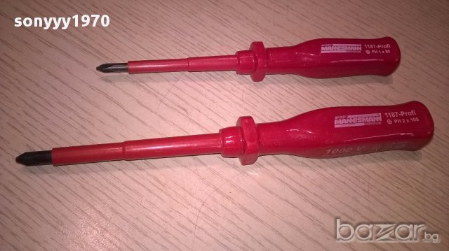 Bruder mannesman 1000v-made in germany-внос швеицария, снимка 3 - Отвертки - 14290673