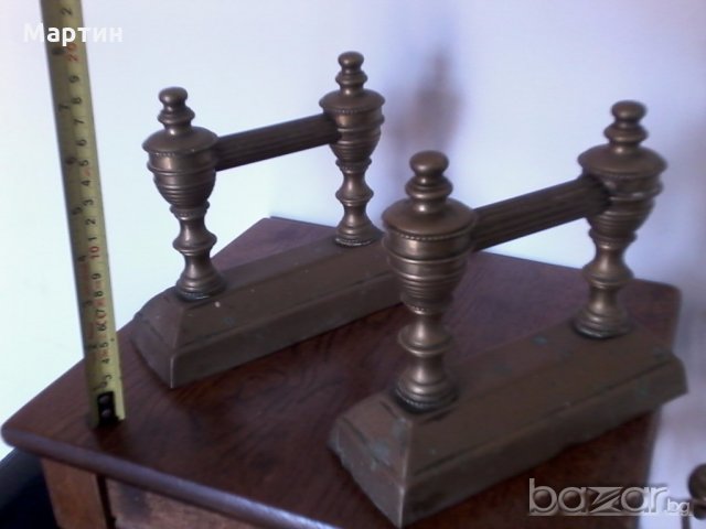 Стар масивен бронзов прибор за  - Камина ! (5555642), снимка 3 - Други стоки за дома - 18650740