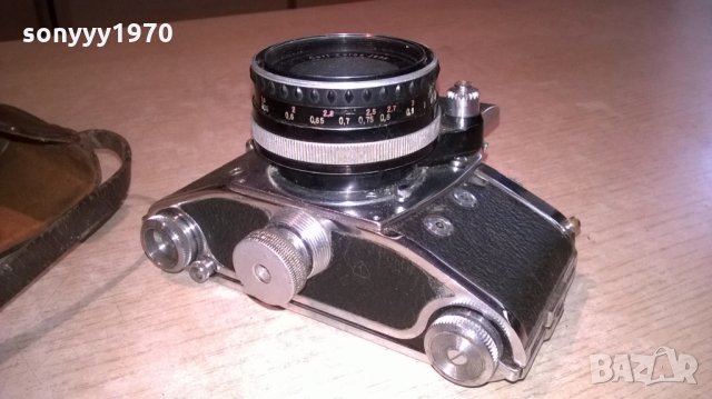 exakta carl zeiss-колекционерски рядък апарат, снимка 4 - Фотоапарати - 25838319