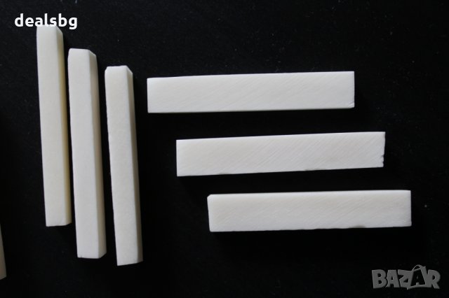  Blank Bone, Guitar Nut, кост нът и бридж за китара, снимка 2 - Китари - 23953186