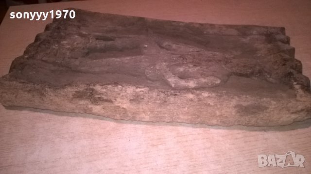 антика-стара дърворезба-old-43х39х5см-внос швеицария, снимка 16 - Антикварни и старинни предмети - 26170336