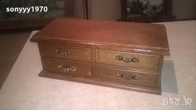 ПОРЪЧАНА-кутия за бижута-27х12х10см-внос швеицария, снимка 5 - Антикварни и старинни предмети - 25982983