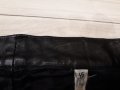 НОВ Черен кожен панталон от естествена кожа 100 % унисекс , снимка 3