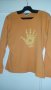 Оранжева блуза с дълъг ръкав, снимка 1 - Блузи с дълъг ръкав и пуловери - 19503955
