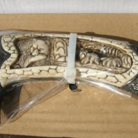 Колекцонерски ловен нож -180 / 310 - 5 модела ( Елен, Мечка, Вълк, Орел, Дракон), снимка 5 - Ножове - 19109809