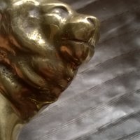бронзова статуетка-лъв, снимка 4 - Антикварни и старинни предмети - 23848422