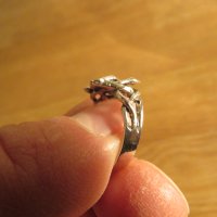 Стар Мъжки Сребърен пръстен - величествени змий моторджийски, мото аксесоари, мото екипировка, снимка 6 - Пръстени - 24325555