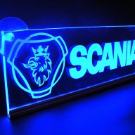 Светеща LED Гравирана Табела Scania/скания 12 или 24 волта., снимка 4 - Аксесоари и консумативи - 12096458