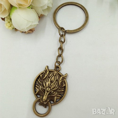 Бронзов Вълк Ключодържател, снимка 1