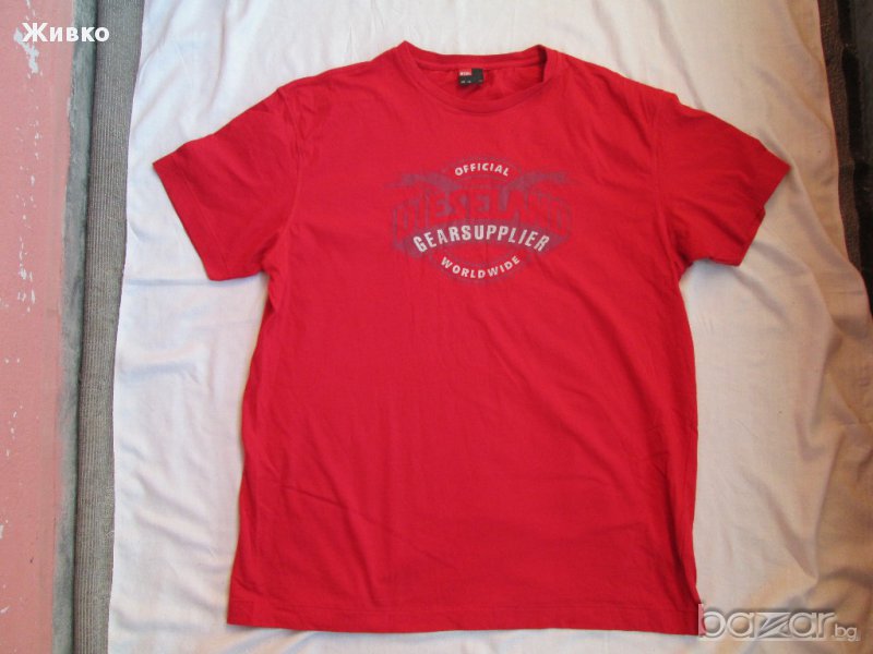 DIESEL червена тениска от 100% памук размер XXL., снимка 1