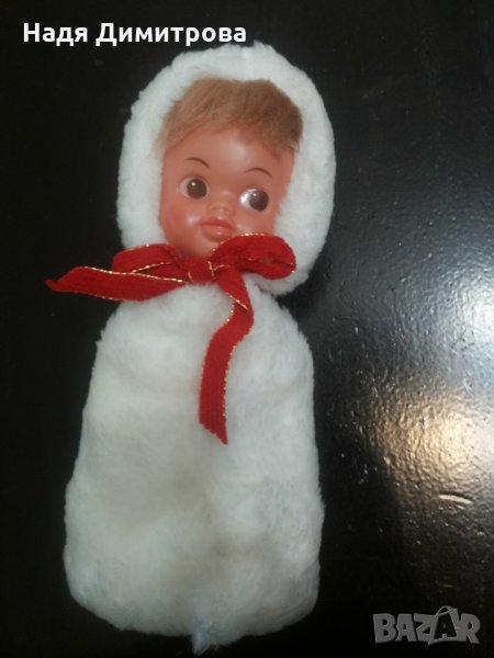 Ретро детска играчка - кукла от твърда пластмаса, снимка 1