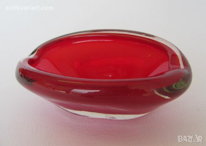 Мурано Кристално Стъкло Пепелник, снимка 1