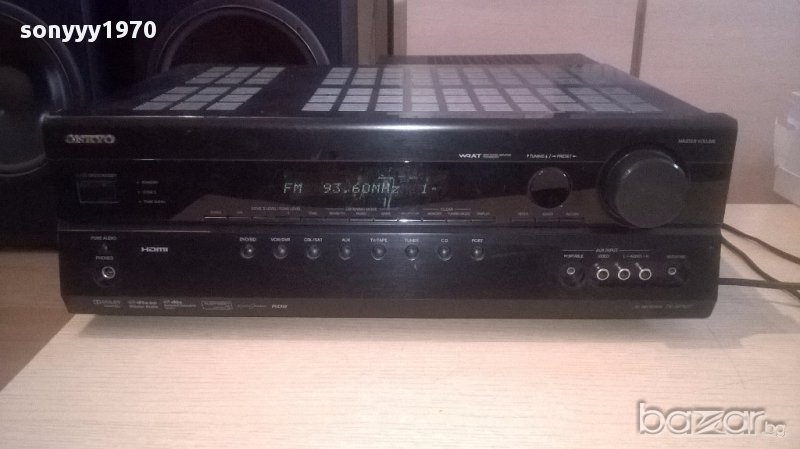Onkyo tx-sr507/380w/hdmi av receiver-внос англия, снимка 1