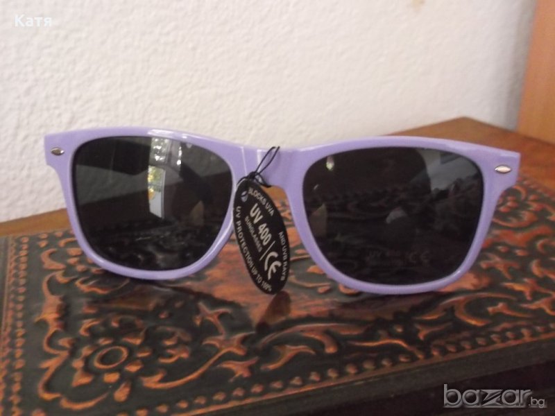 Нови, лилави, слънчеви очила, uv400, снимка 1