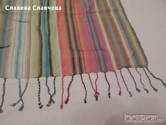 Дамски шал нов - 184 / 55 см., снимка 3 - Шалове - 13401269
