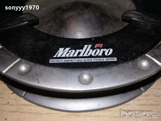 marlboro-13x3см-алуминиев пепелник-внос швеицария, снимка 3 - Колекции - 20187502