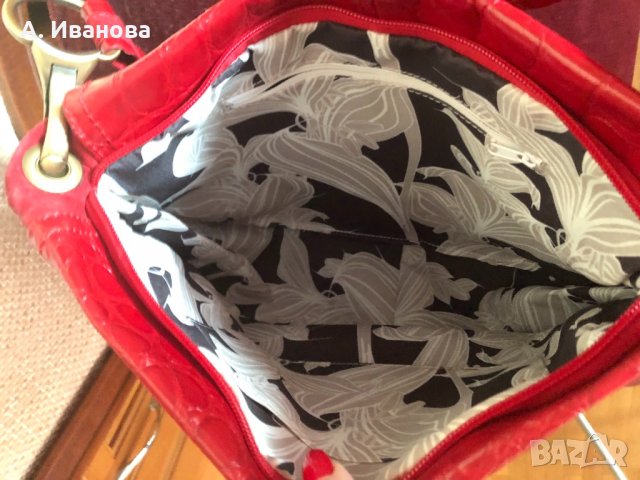 Дамска чанта естествена кожа и естествен велур Nicoli , снимка 7 - Чанти - 24576225