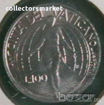 100 лири 1998, Ватикан, снимка 2 - Нумизматика и бонистика - 8686097